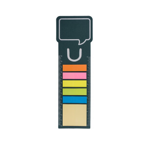 Sada lepiacich papierikov so záložkou BOOKMARK — zelená tmavá 210 x 67 x 2 mm