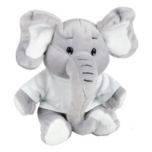 ELEPHANT plyšová hračka,  šedá - Reklamnepredmety
