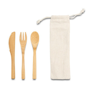 DISH set príborov z bambusu - Reklamnepredmety