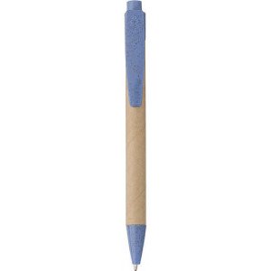 Kartónové guľôčkové pero s modrou náplňou - Reklamnepredmety