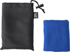 Modrý uterák 79x30cm v čiernom obale - Reklamnepredmety