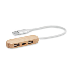 Trojportový USB Type-C rozbočovač VINA C - Reklamnepredmety