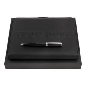 Set HUGO BOSS (guľôčkové pero Gear Icon & konferenčný obal A5) - Reklamnepredmety