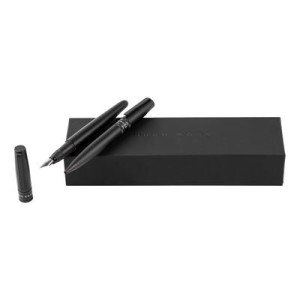 Set Illusion Gear Black (guľôčkové pero & plniace pero) - Reklamnepredmety