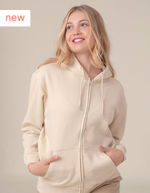 Unisex mikina na zips s kapucňou Fuji - Reklamnepredmety