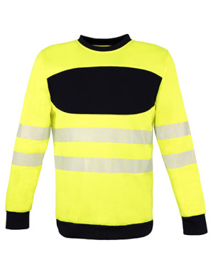 Pracovná mikina s plochou na potlač EOS Hi-Vis - Reklamnepredmety