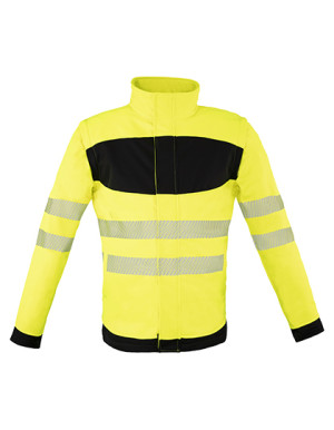 Softshellová bunda EOS Hi-Vis Workwear s plochou na potlač - Reklamnepredmety