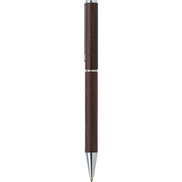 Guľôčkové pero z čierneho dreva