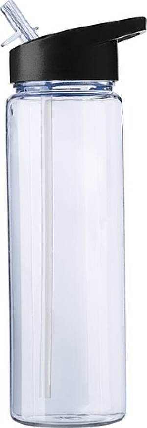 Fľaša na pitie z RPET, 750 ml, so slamkou vo viečku - Reklamnepredmety