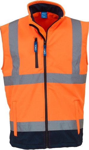 Softshellová vesta Hi-Vis Yoko/HVK006 - Reklamnepredmety