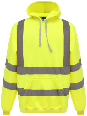 Mikina s kapucou Hi-Vis Yoko | HVK05 - Reklamnepredmety