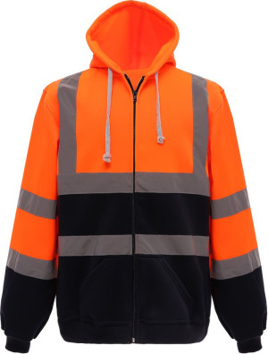 Mikina s kapucou Yoko Hi-Vis | HVK07 - Reklamnepredmety