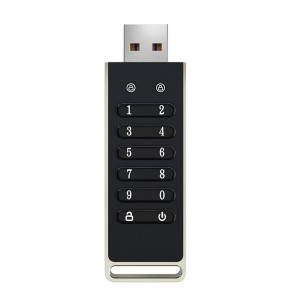 Kovový USB 3.0 flash disk s šifrovaním na PIN kód - Reklamnepredmety