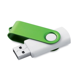 USB pamäťová karta s farebným kovovým otočným krytom, potlač alebo gravírovanie v cene - Reklamnepredmety