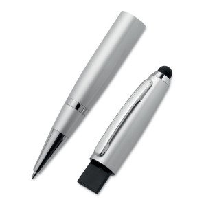 Stylus otočné guľôčkové pero s USB flash pamäťou, vrátane potlače - Reklamnepredmety