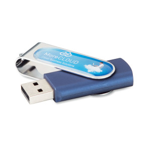 USB flash disk s plnofarebným logom s doming efektom v cene - Reklamnepredmety