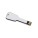 Kľúčenka s USB flash diskom 1-64GB — strieborná