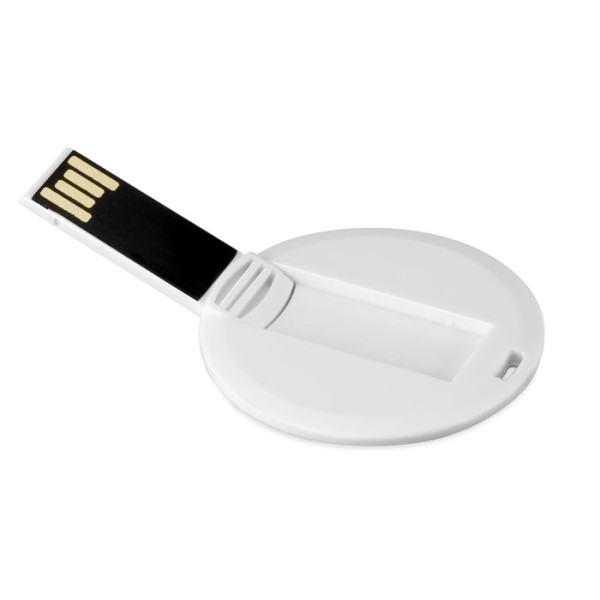 USB kľúč okrúhleho tvaru s potlačou