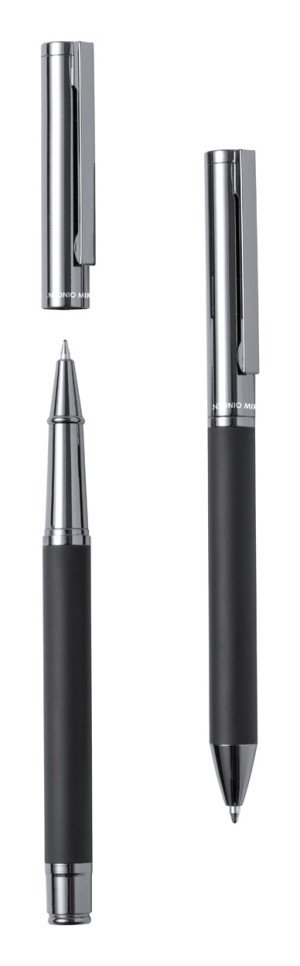 Elegantné kovové guľôčkové pero a roller - Reklamnepredmety