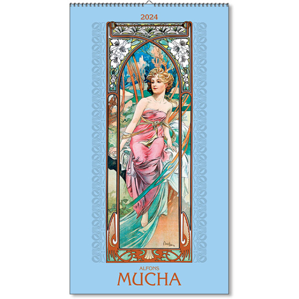 Nástenný kalendár Alfons Mucha 2024