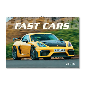 Nástenný kalendár Fast cars 2024 - Reklamnepredmety