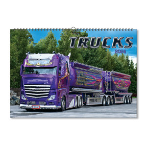 Nástenný kalendár Trucks 2024 - Reklamnepredmety