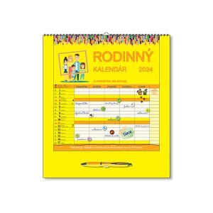 Nástenný kalendár Rodinný kalendár 2024 - Reklamnepredmety