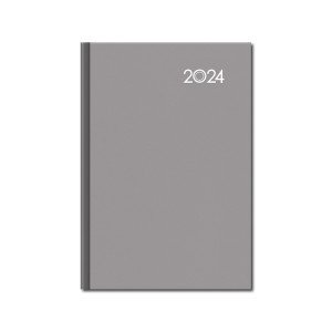 Pracovný diár A5 FALCON sivý 2024 - Reklamnepredmety