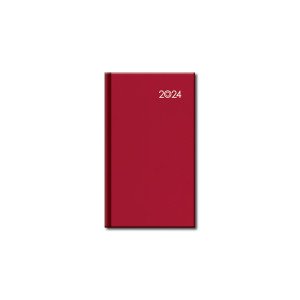 Mini diár A6 FALCON červený 2024 - Reklamnepredmety