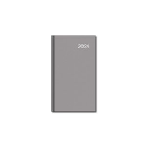 Mini diár A6 FALCON sivý 2024 - Reklamnepredmety