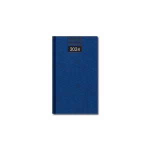 Mini diár A6 VENETIA modrý 2024 - Reklamnepredmety
