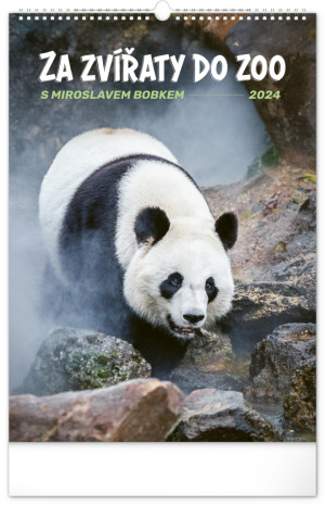 Nástenný kalendár Za zvieratami do zoo 2024 - Reklamnepredmety