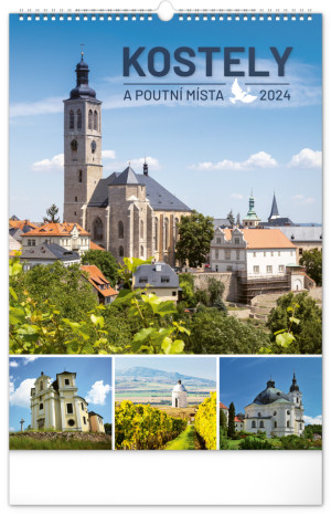 Nástenný kalendár Kostoly a pútnické miesta 2024 - Reklamnepredmety