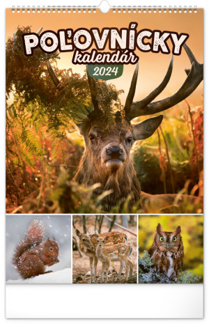 Nástenný kalendár Poľovnícky 2024 SK - Reklamnepredmety