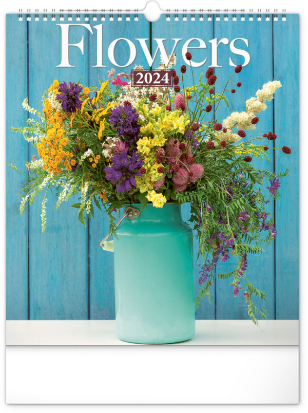 Nástenný kalendár Kvety 2024