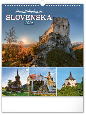 Nástenný kalendár Pamätihodnosti Slovenska 2024 - Reklamnepredmety