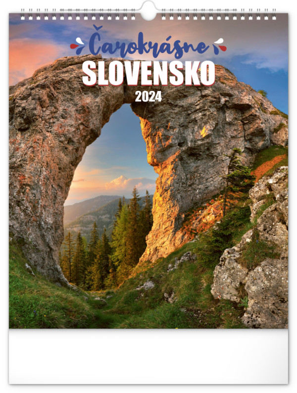 Nástenný kalendár Čarokrásne Slovensko 2024