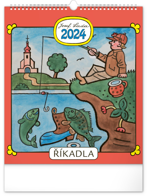 Nástenný kalendár Josef Lada – Riekanky CZ 2024