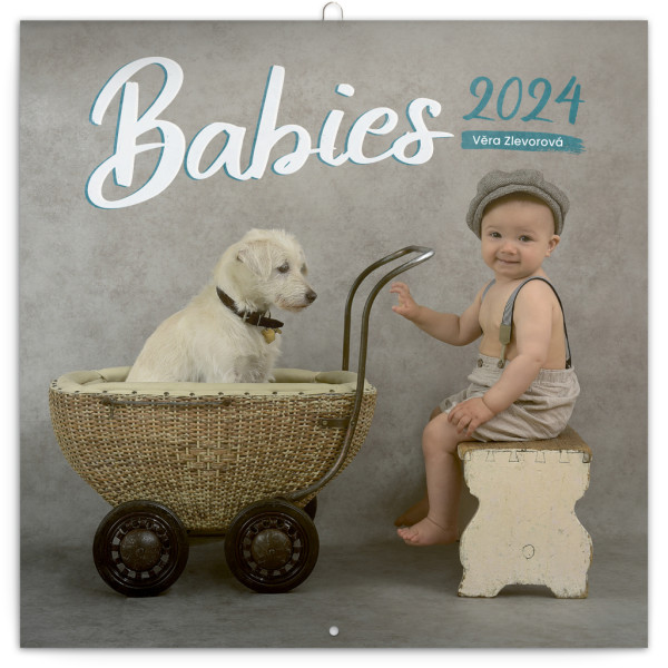 Poznámkový kalendár Babies – Věra Zlevorová 2024