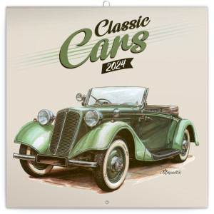 Poznámkový kalendár Classic Cars – Václav Zapadlík - Reklamnepredmety