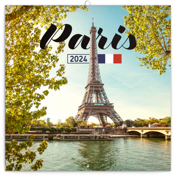 Poznámkový kalendár Paríž 2024