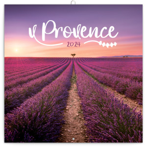 Poznámkový kalendár Provence 2024, voňavý - Reklamnepredmety