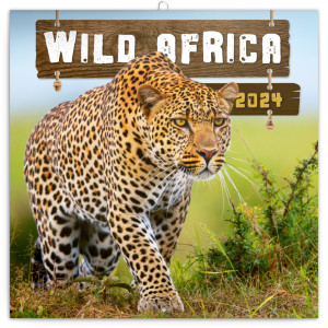 Poznámkový kalendár Divoká Afrika 2024 - Reklamnepredmety