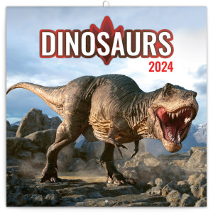 Poznámkový kalendár Dinosaury 2024 - Reklamnepredmety