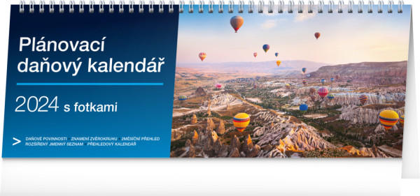 Stolový kalendár Plánovací daňový s fotkami 2024