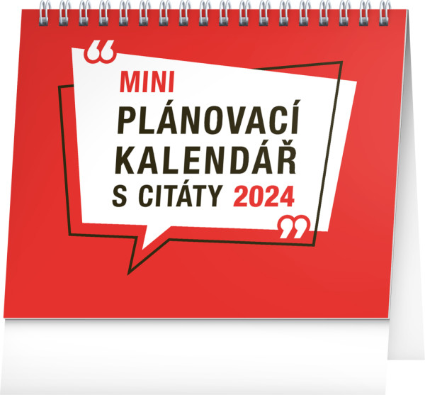 Stolový kalendár Plánovací s citátmi SK 2024