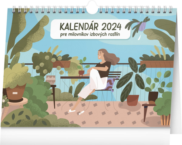 Stolový kalendár pre milovníkov izbových rastlín 2024