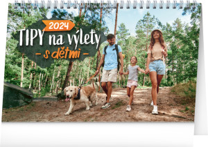 Stolový kalendár Tipy na výlety s deťmi 2024 - Reklamnepredmety