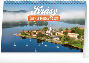 Stolový kalendár Krásy Čiech a Moravy 2024 - Reklamnepredmety