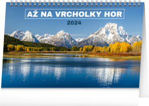 Stolový kalendár Až na vrcholky hôr 2024 - Reklamnepredmety